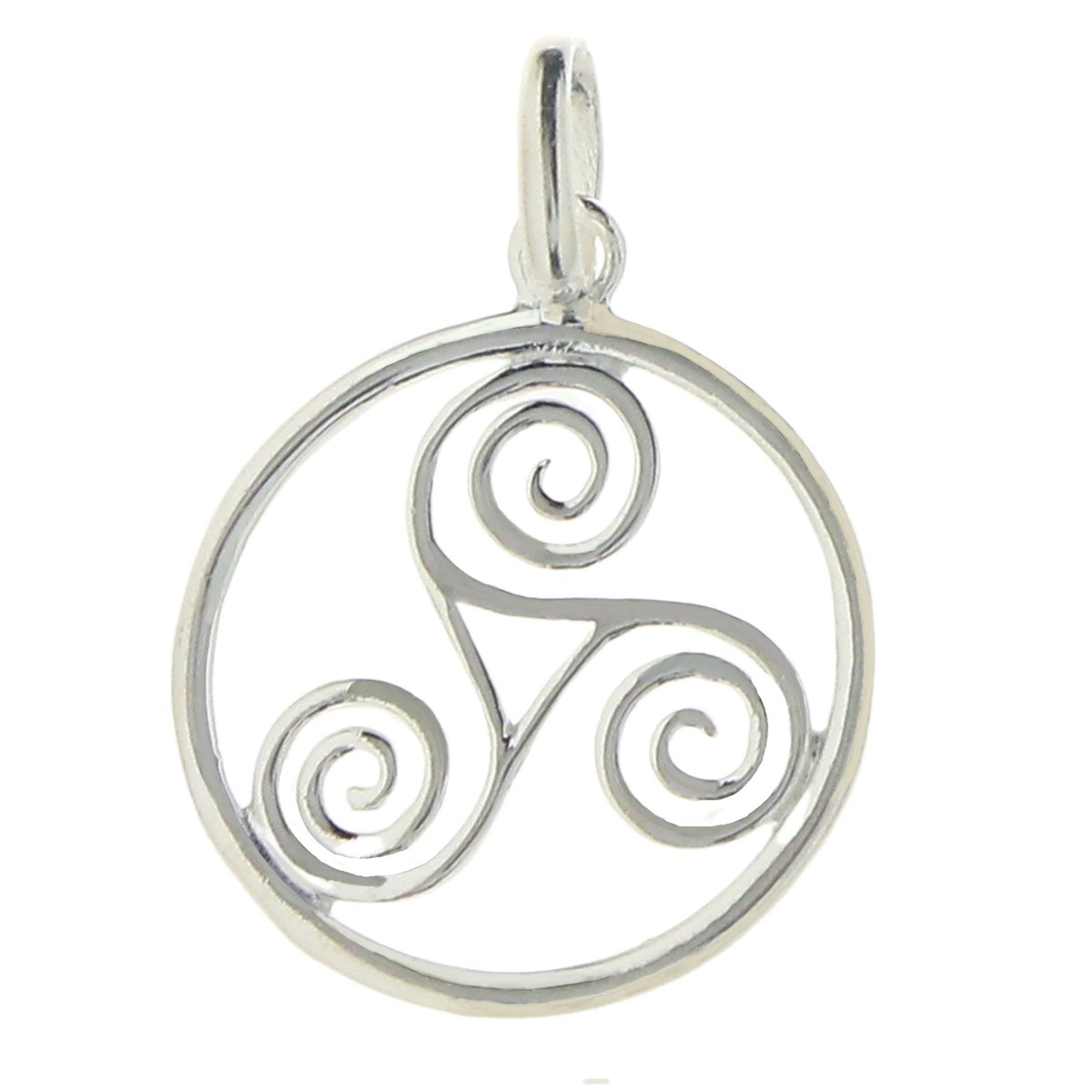 Pendentif Triskell symbole celte celtique en argent + chaîne