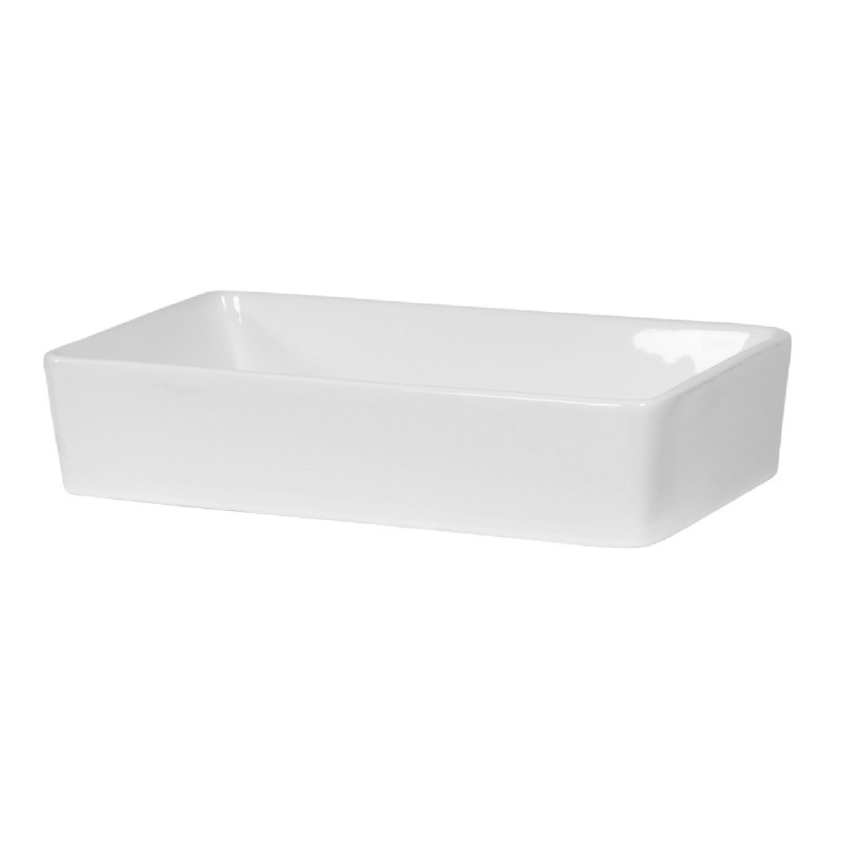 Brauer Lagoon waskom keramiek 60x37cm wit glans