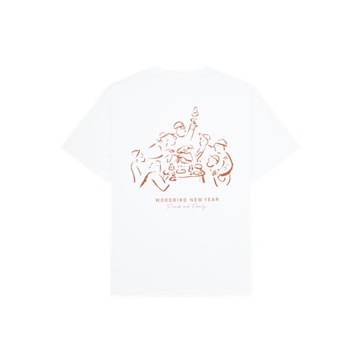 Woodbird Baine Family T-shirt, White, S