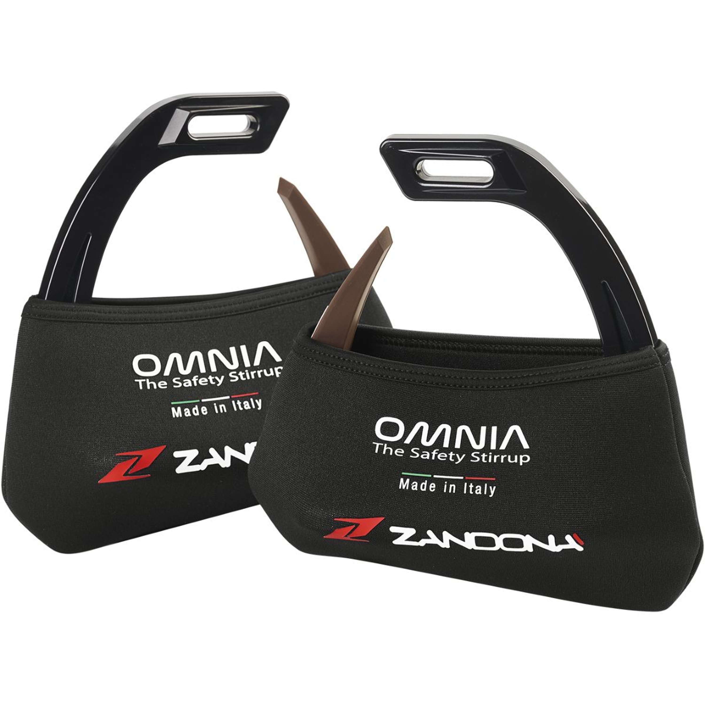 Zandona Stijgbeugelhoesjes Omnia Neopreen Zwart