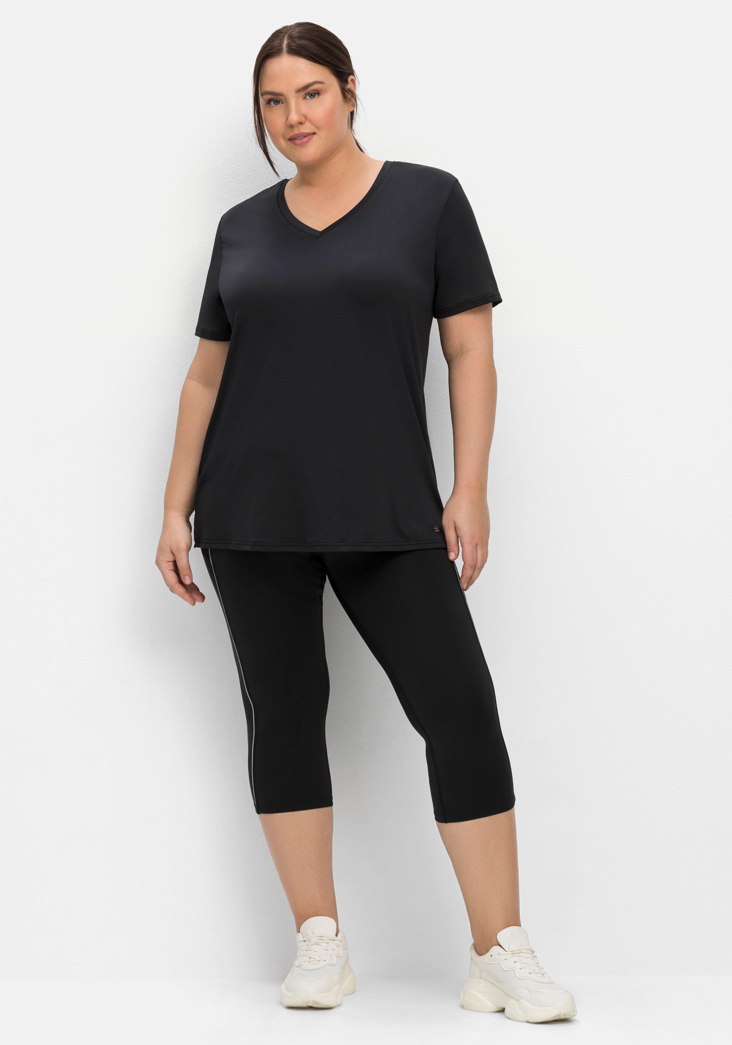 Funktionsshirt mit V-Ausschnitt