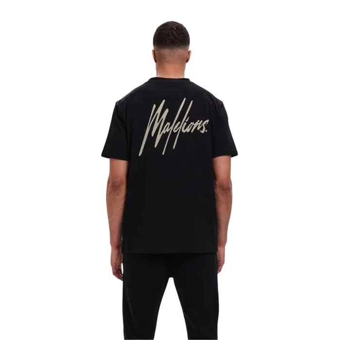 Malelions Striped Signature Shirt Heren