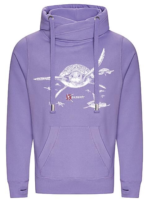 KANUMERA - SWEAT COL CROISE LA TORTUE FEMME