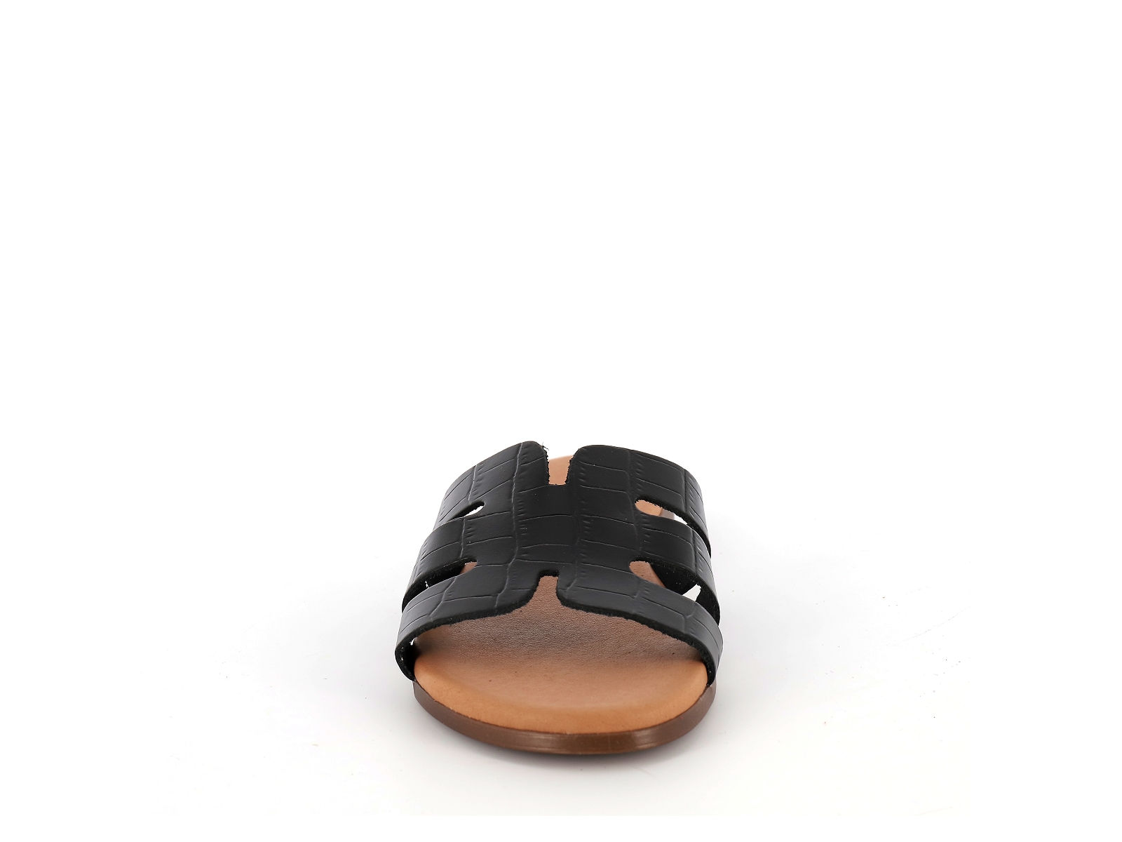 Chaussures du chateau-9176 Cuir Noir Ecaille