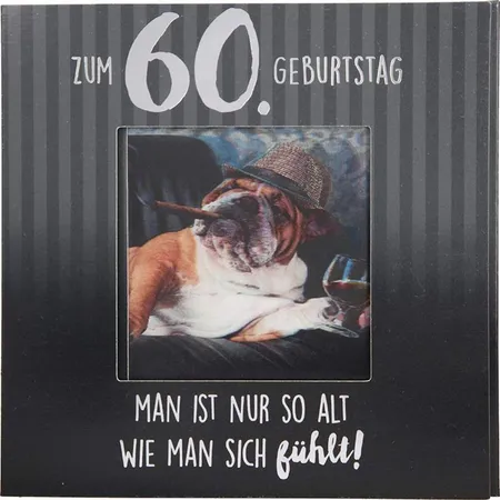 Depesche 3D Klappkarte mit Musik und Licht, Glückwunsch-Karte zum 60. Geburtstag