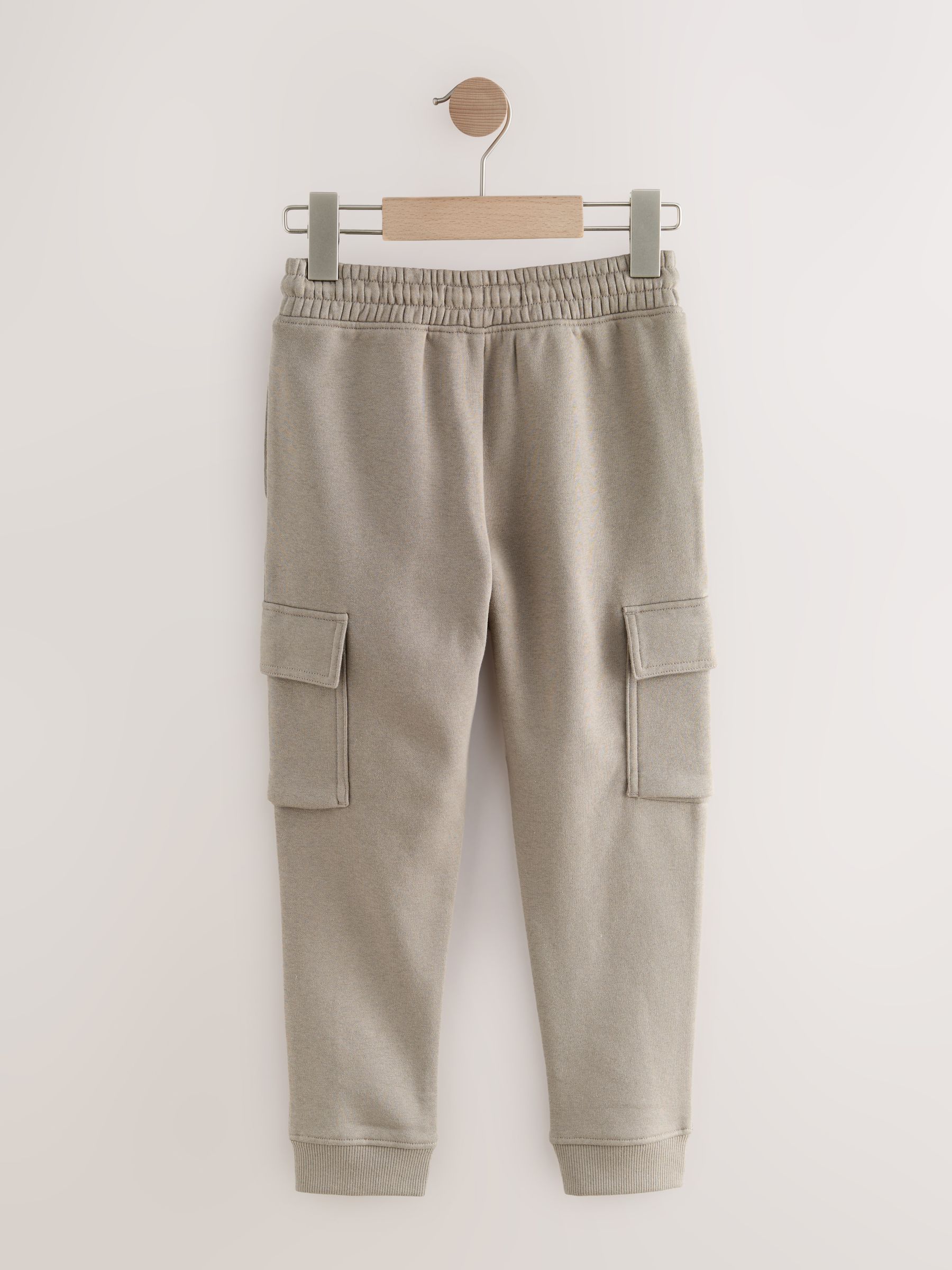 Pastelgeel - Cargo joggingbroek met hoog katoengehalte (3-16jr)