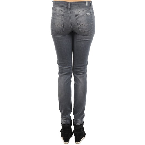 7 for all Mankind - THE SKINNY DARK STARS PAVE - Gris