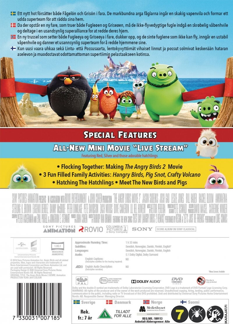 Angry Birds - The Movie 2 - DVD