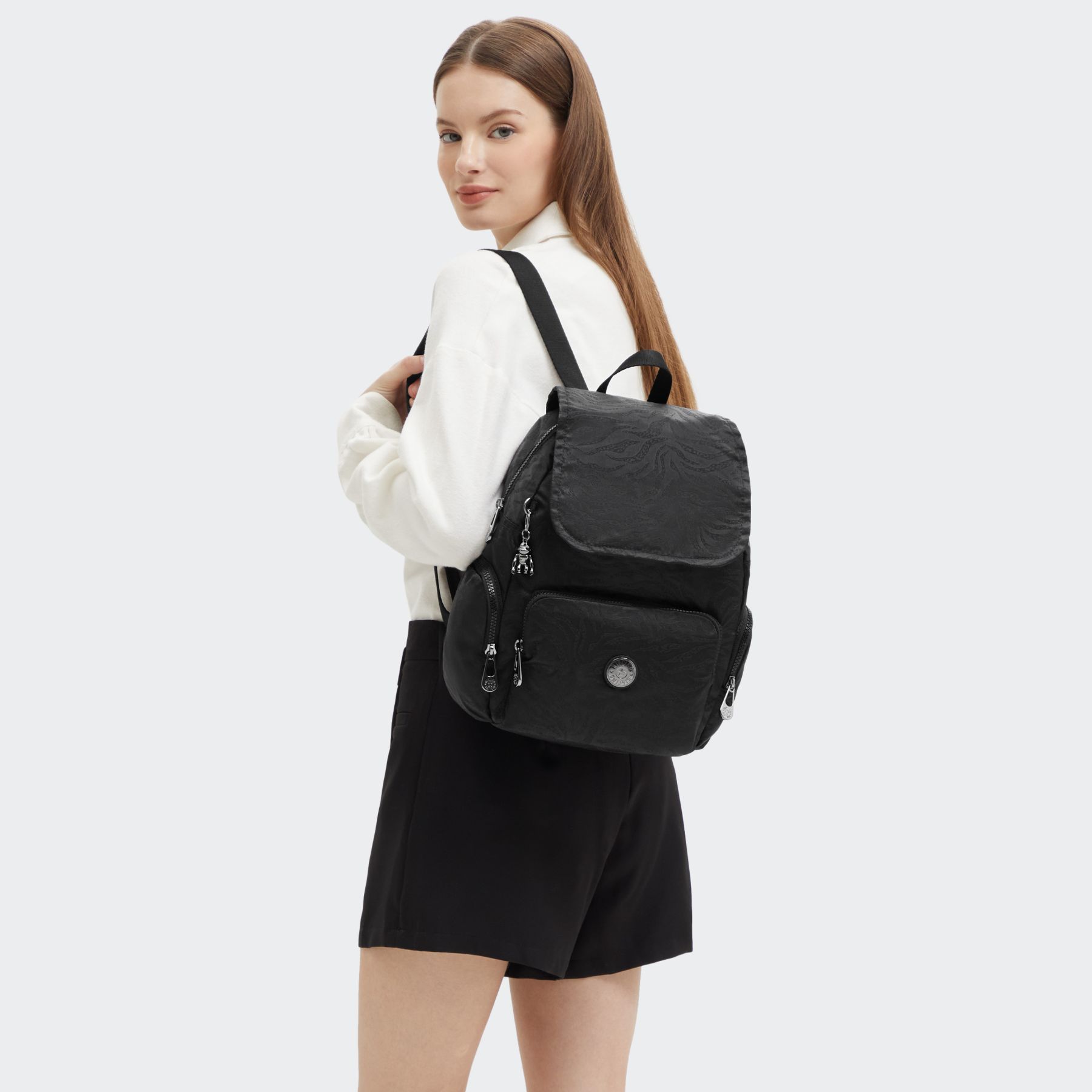 CITY ZIP S Petit sac à dos avec bretelles ajustables - Undersea Jacquard