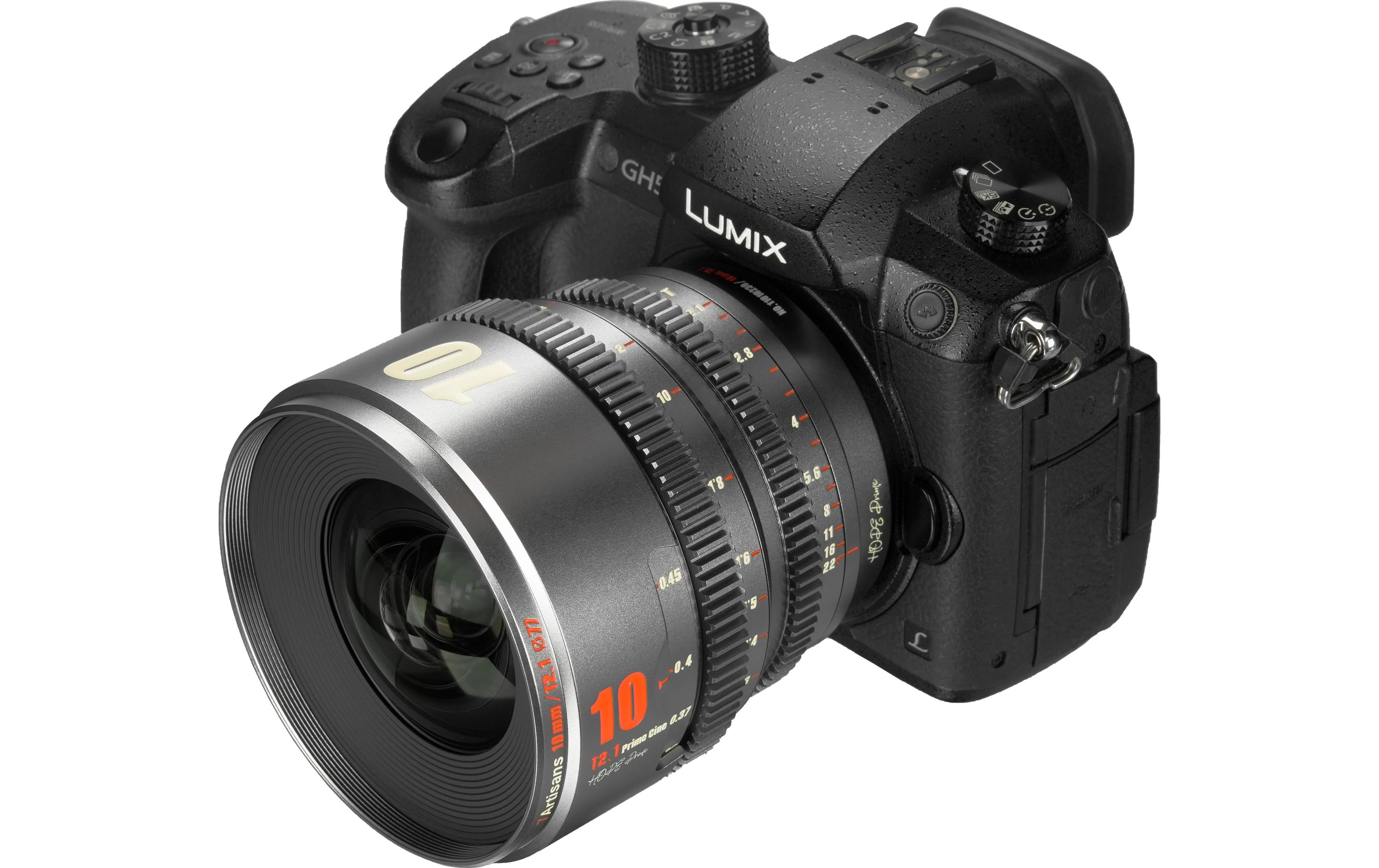 Festbrennweite 10mm T/2.1 – MFT<br>Kompaktes, leichtes Objektiv für Kameras mit Super35-Sensoren