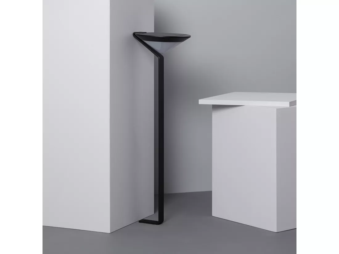 Balise LED Solaire Extérieure en Saillie sur Pied 80cm Yuma Big avec Détecteur Mouvement Radar 2700K Blanc chaud