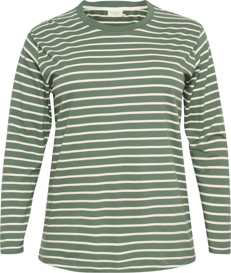 Kaffe Curve KCwinni LS T-Shirt Gardentopiary/ turtledo stripe