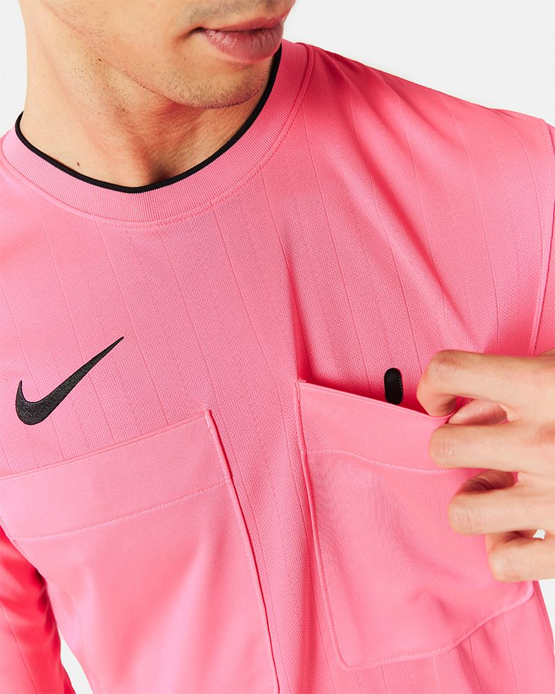 Maillot d'arbitre manches longues Nike Arbitre FFF II Rose pour homme