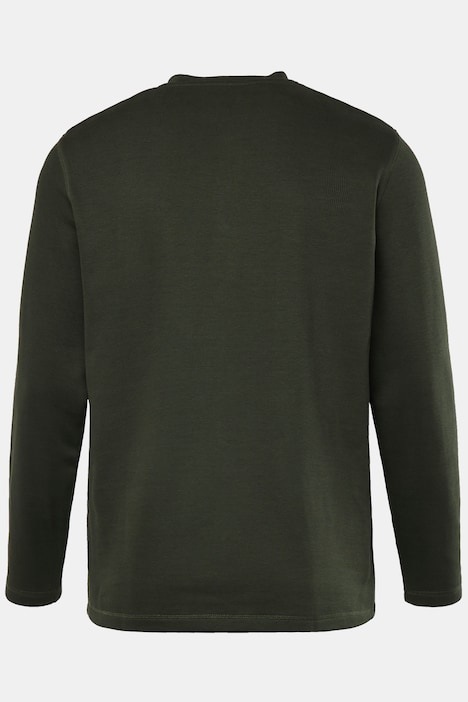 JP 1880 Henley, Langarm, Piqué, bis 8 XL