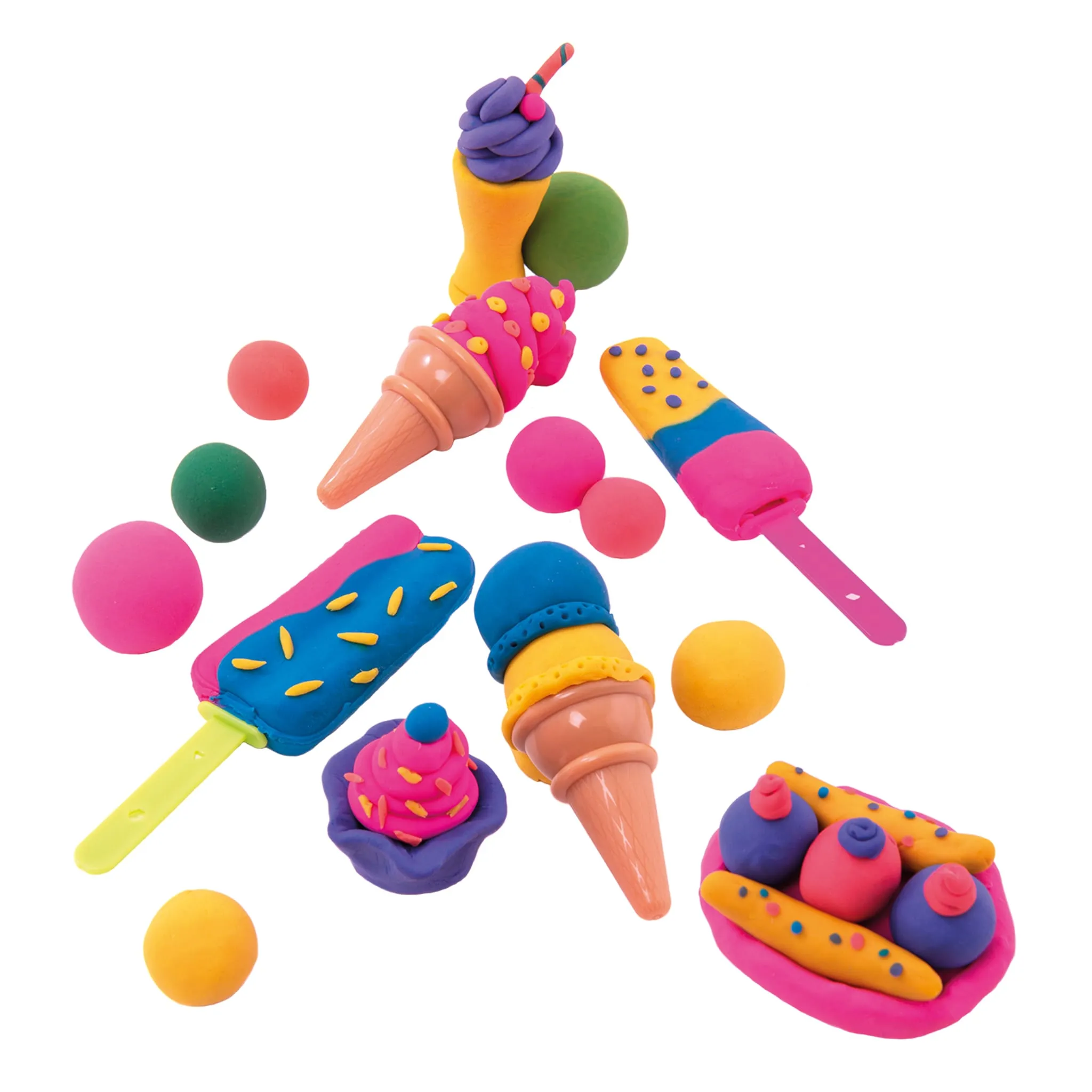 Tutti Frutti Trio Pâtes à Modeler - Sucettes Glacés