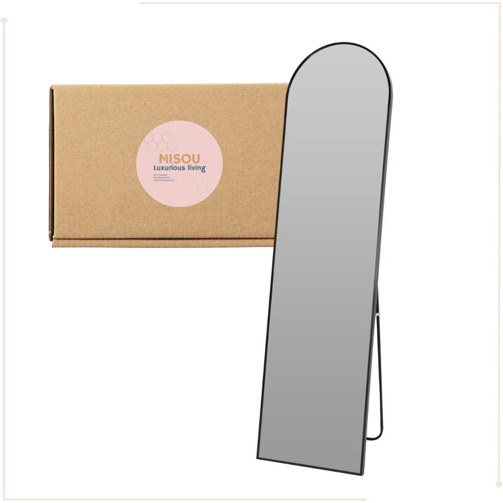 MISOU Passpiegel 150cm Nola - Zwart