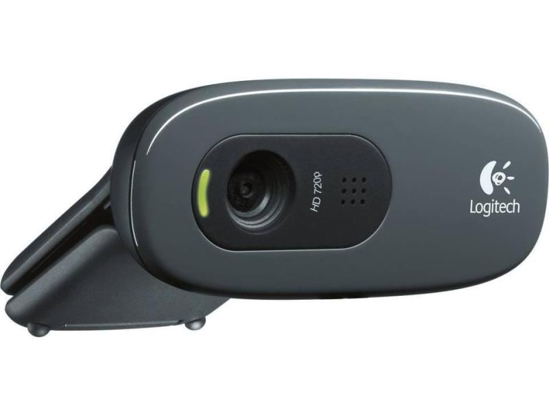 Logitech Webcam HD C270 HD 720p, Belichtungskorrektur HD-Webkamera mit Mikrofon, Rauschunterdrückung und Universalhalterung
