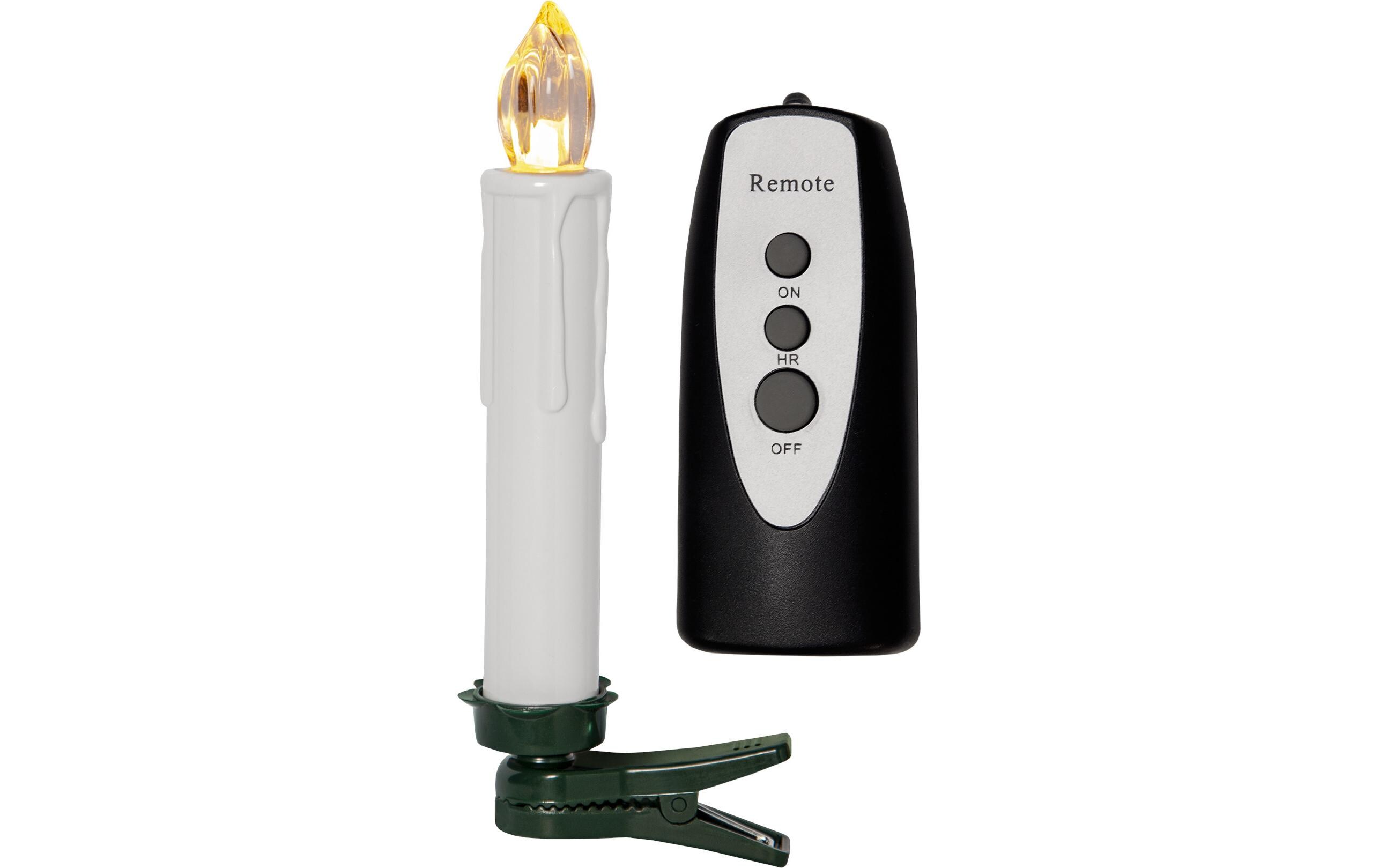 LED Baumkerze Wireless, 10er Set, OutdoorChristbaumkerzen LED mit Fernbedienung und Timer