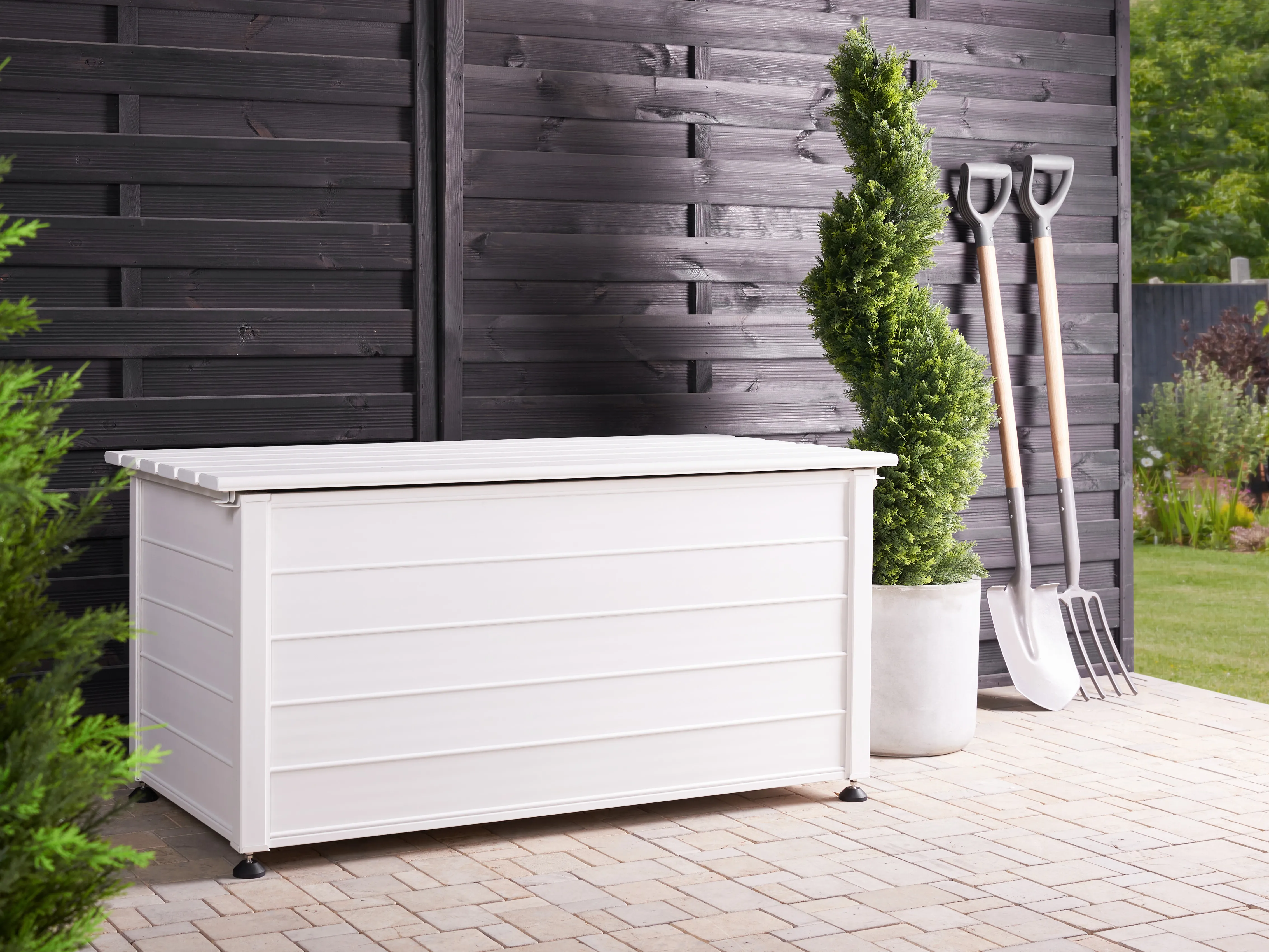 Kussenbox CAMPALTO 123 cm 60 cm Wit