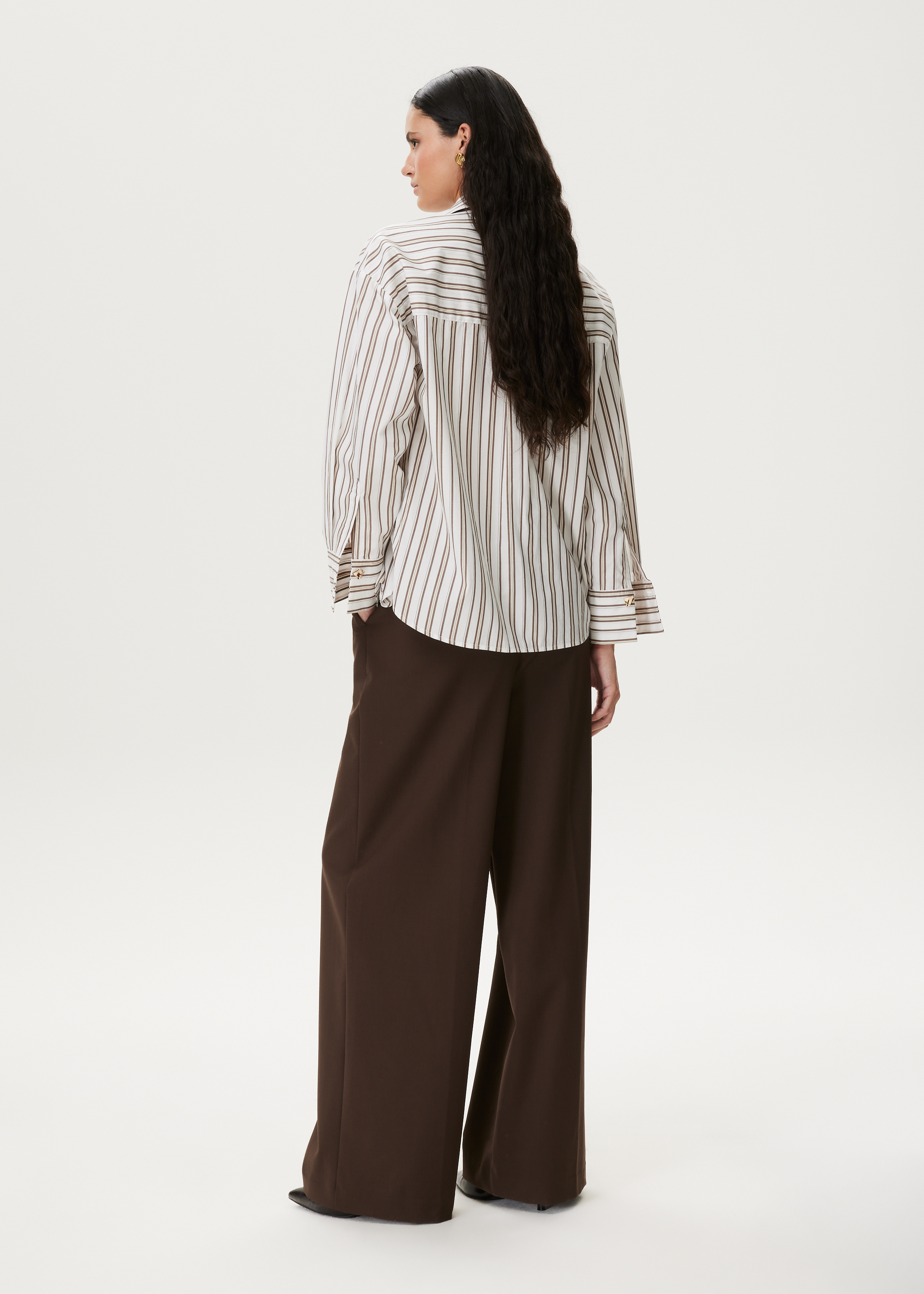Pinstripe overhemdblouse