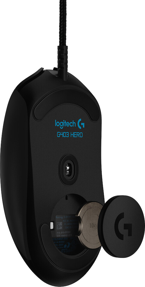 Logitech G403 Hero - Gaming Mus Med 16.000 Dpi - Lightsync - Sort