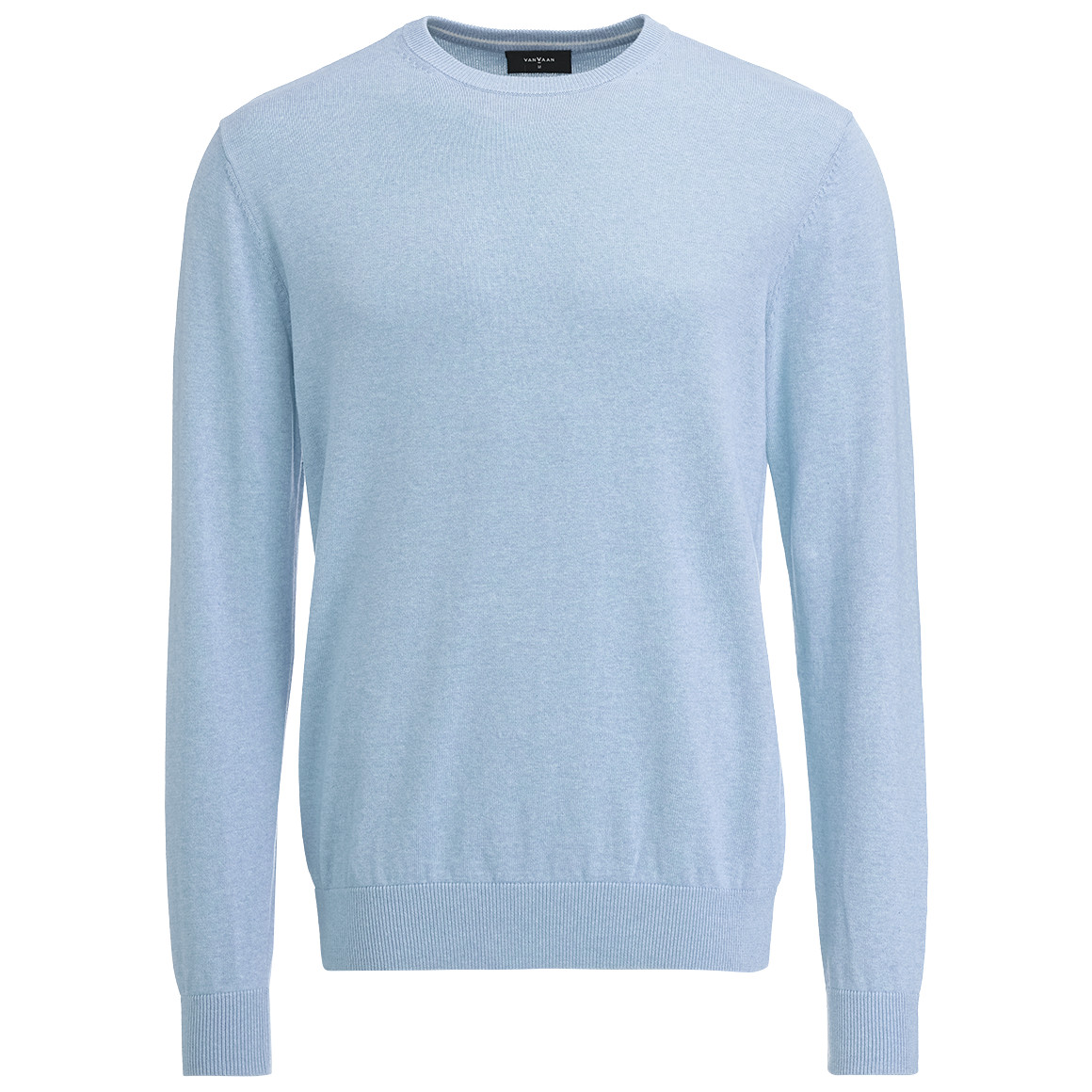 VanVaan Herren Pullover in Unifarben hellblau