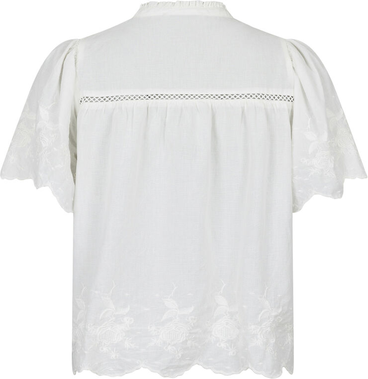 Neo Noir Micheline Emb Blouse Off white