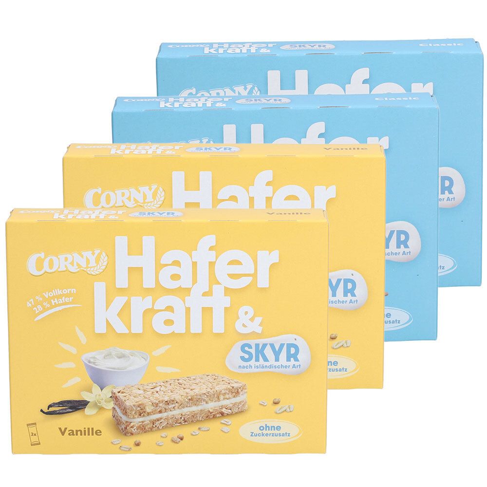 CORNY Haferkraft SKYR Vanille & SKYR Classic