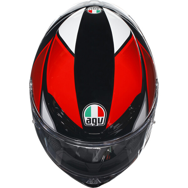AGV - Casque K6 S Hyphen Rouge / Noir / Blanc