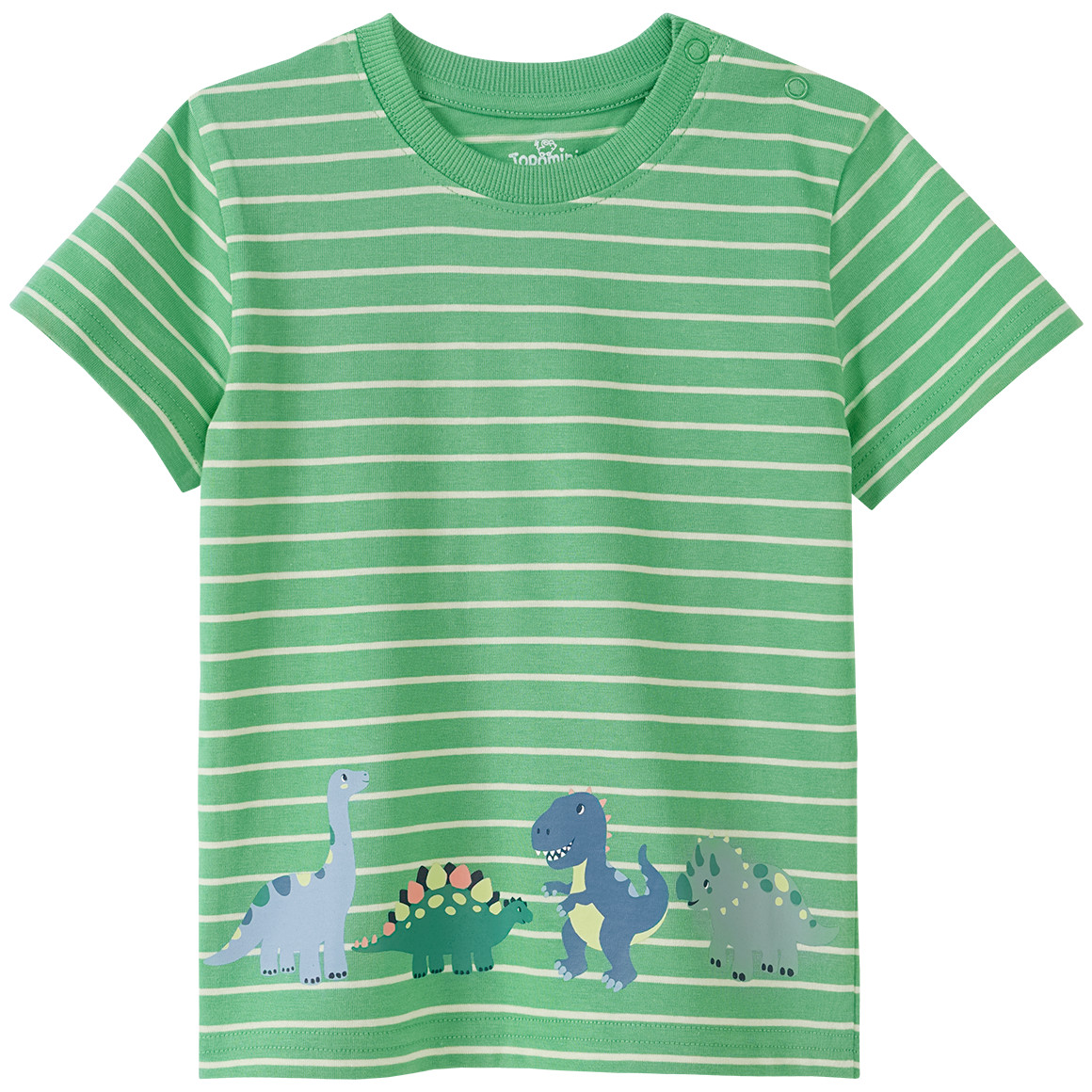 Topomini Baby T-Shirt mit Dino-Motiven grün