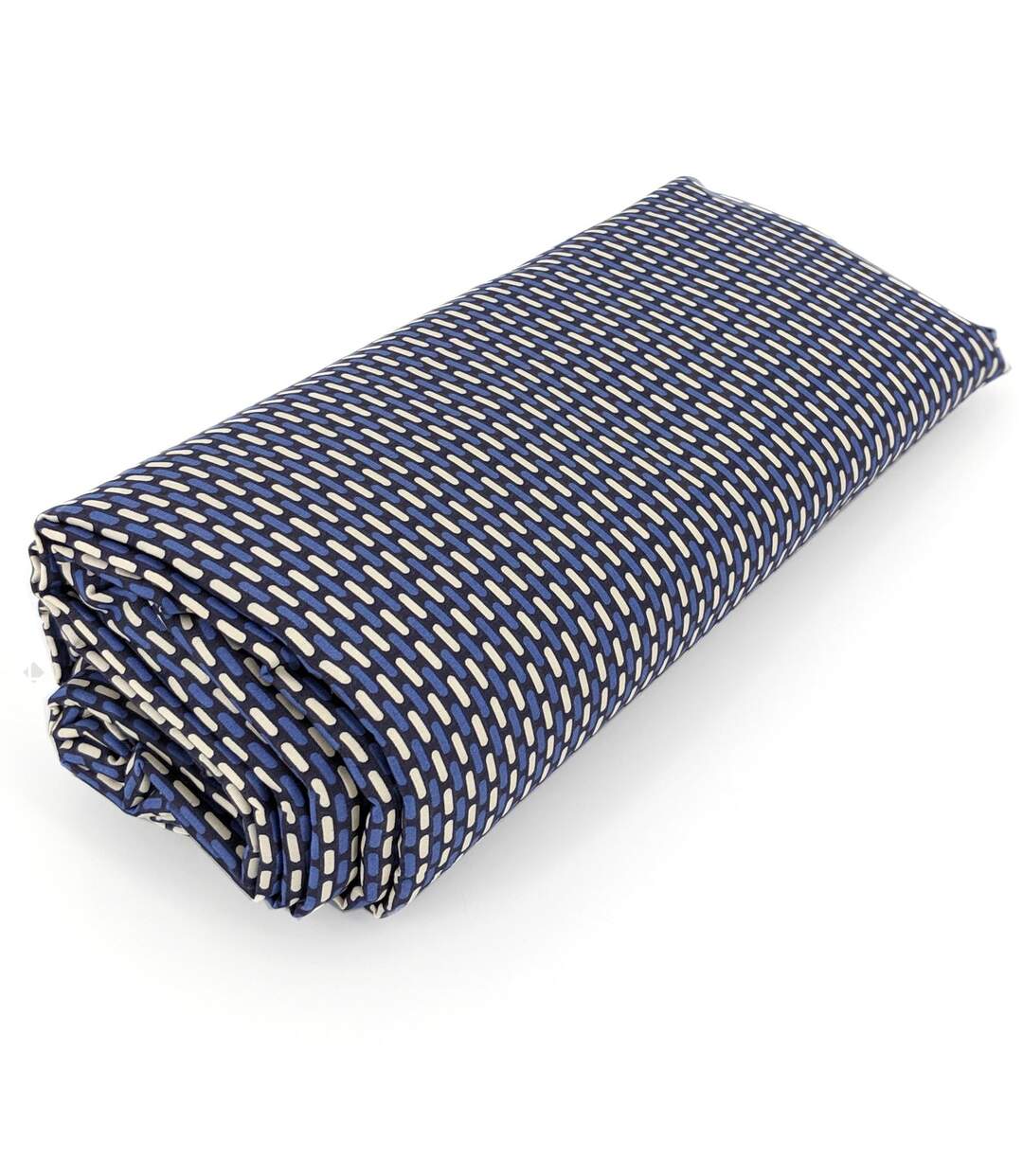 Drap housse imprimé 90x200 cm satin de coton ENZO noir