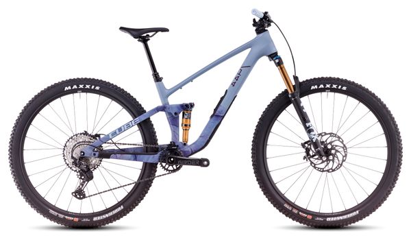 VTT Tout-Suspendu Cube Stereo One44 C:62 Race Shimano Deore XT 12V 29'' Bleu Pigeon Art 2025