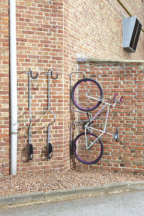 Rangement mural antivol pour vélo H. 173,6 cm Mottez acier