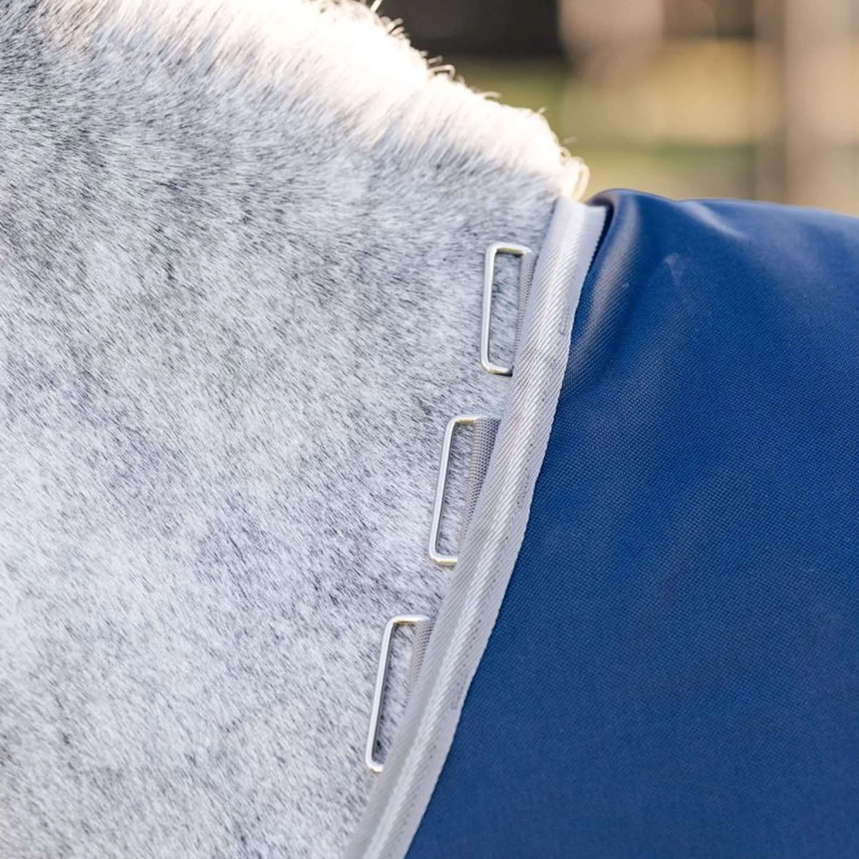 Amigo Turnout 1200D Plus Pony 50g Navy/Titanium Grey/Silver