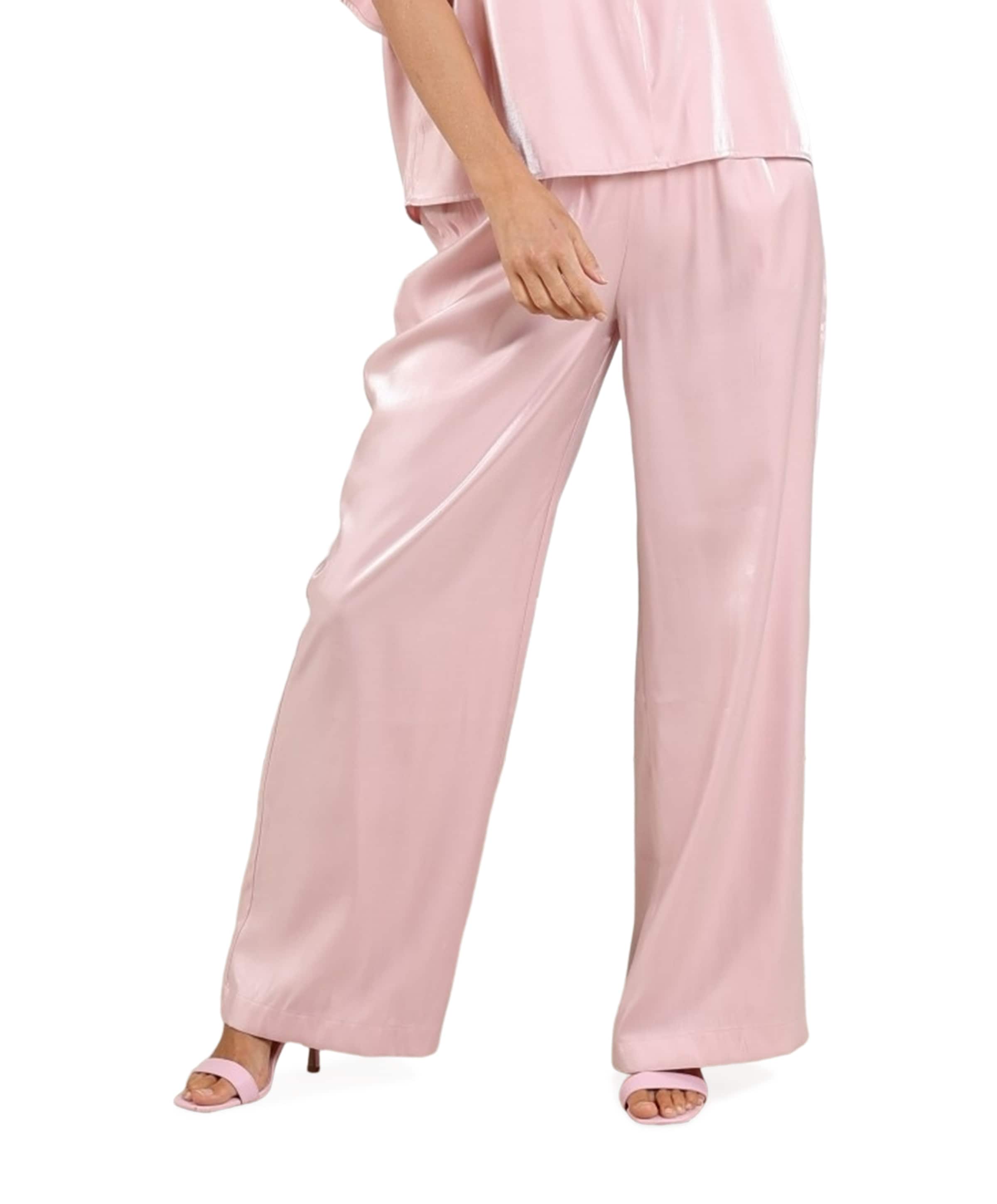 Nukus Rubi Shiny dames broek roze