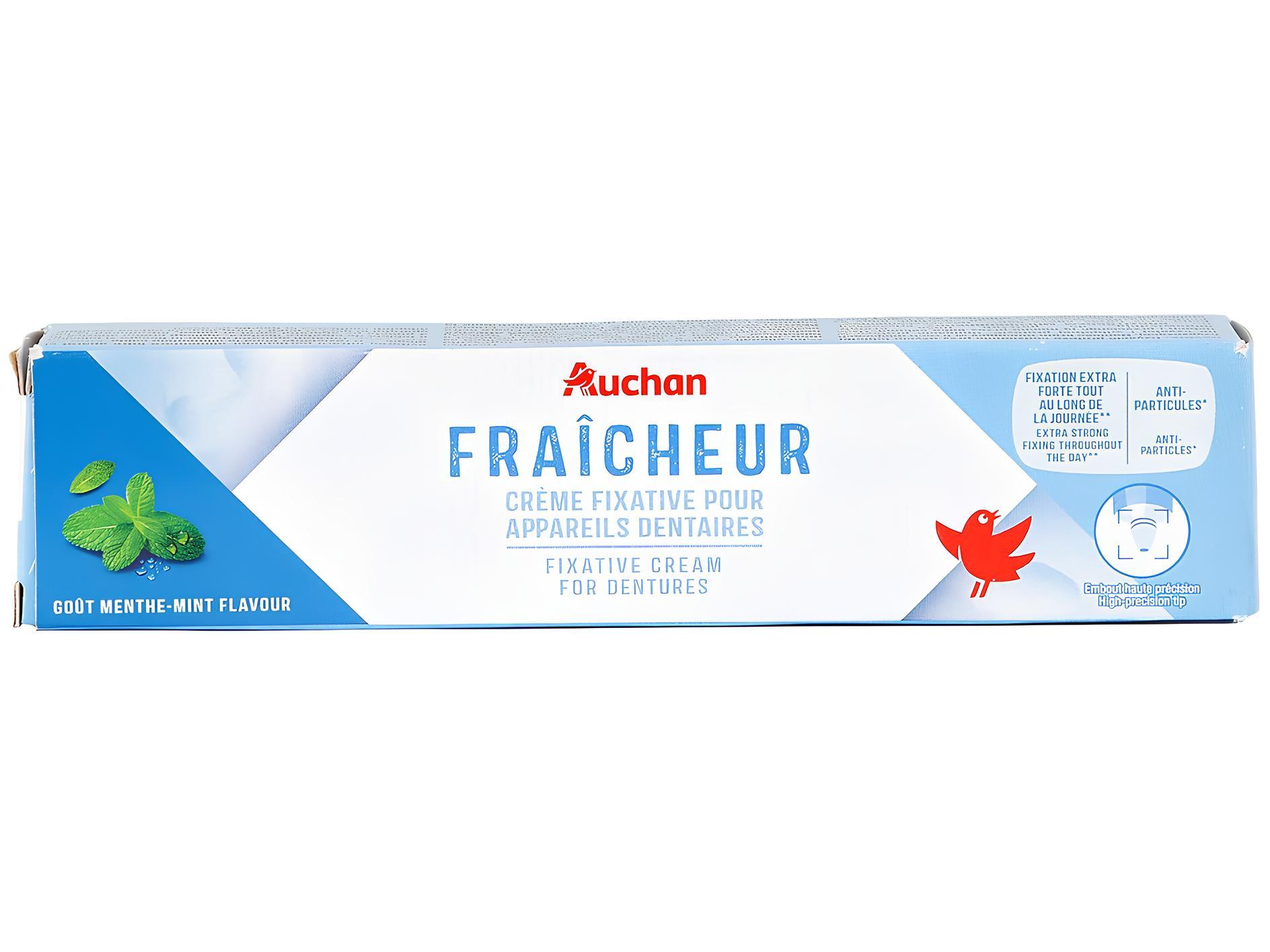 CREME AUCHAN FIXADOR PRÓTESE DENTÁRIA FRESCURA 40G