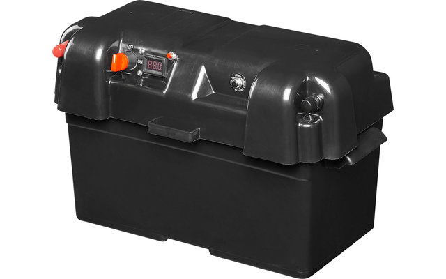 PAT Batteriebox V02 mit USB-Steckdose, 12V-Steckdose & Voltmeter IP44