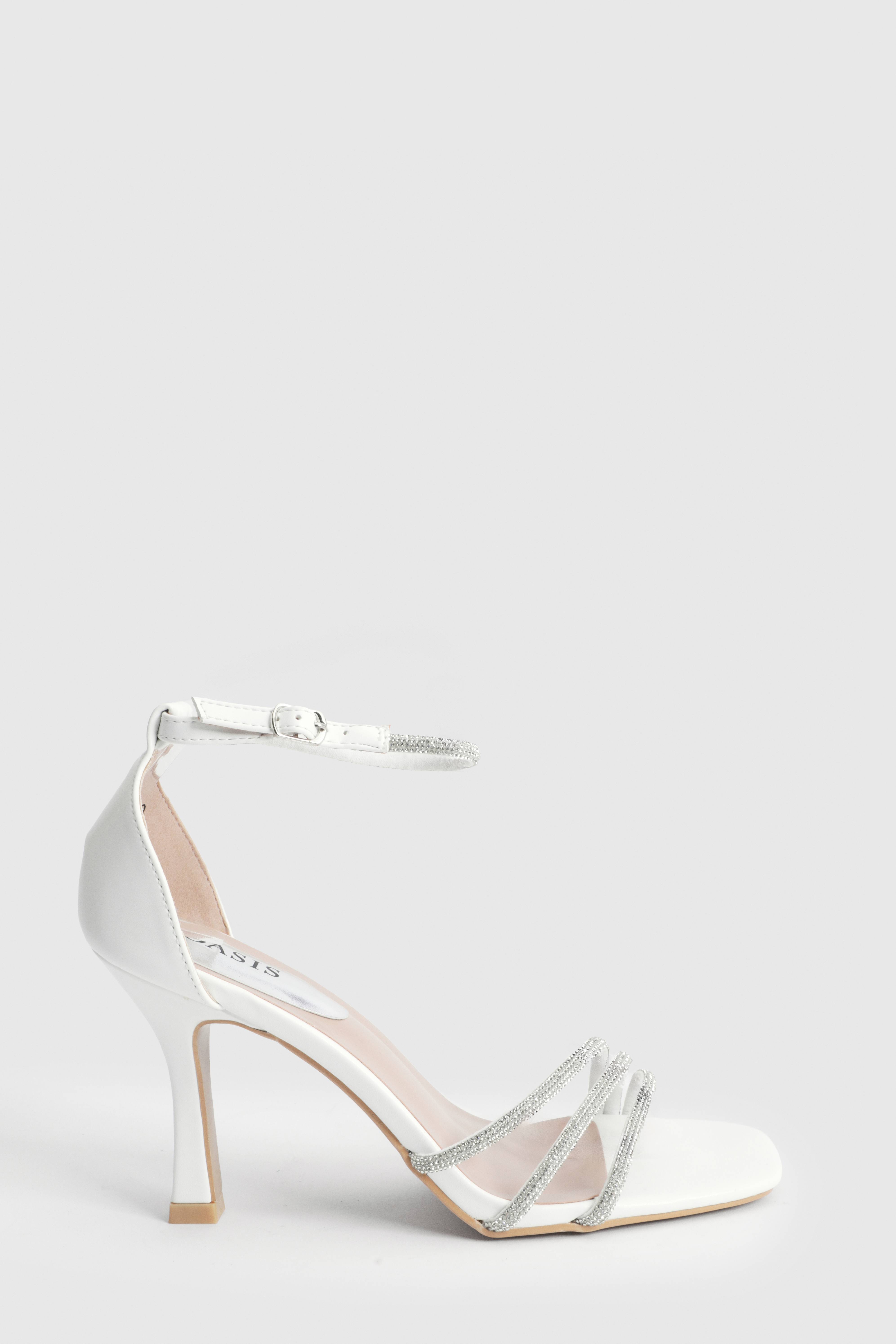Oasis Sandales À Talons Hauts Magnolia À Brides Ornées De Strass