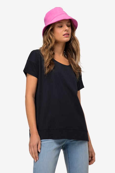 T-Shirt, oversized, Rundhals, Halbarm