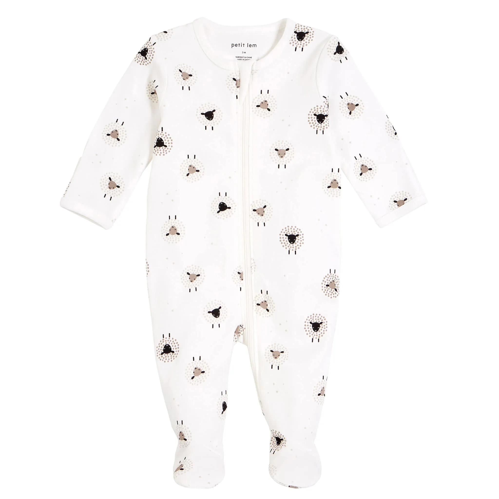 Petit Lem Pyjama Imprimé Moutons 0-12mois