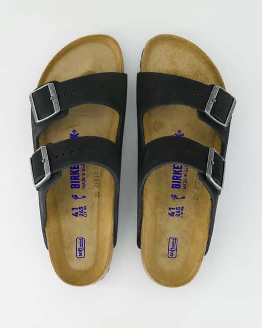 Birkenstock Arizona Pantoletten in Schwarz