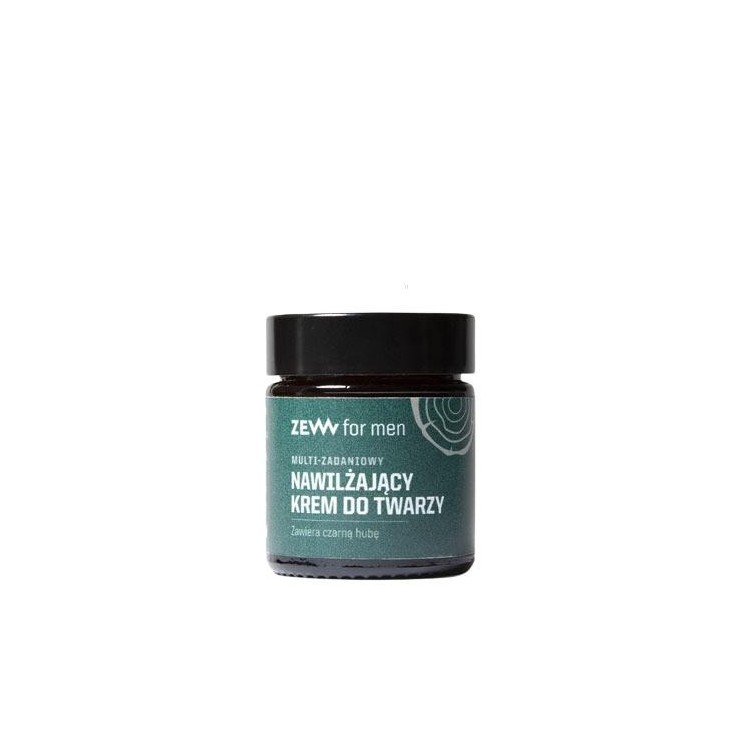 Zew For Men Hydraterende gezichtscrème voor mannen met zwarte Huba 30 ml