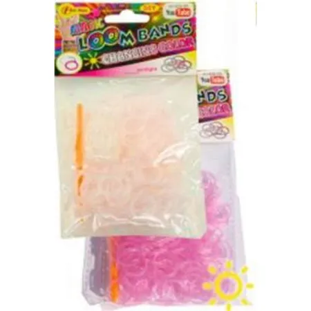 Loom Bands UV Farbe 250 Stück im Beutel, 3-fach farbig sortiert