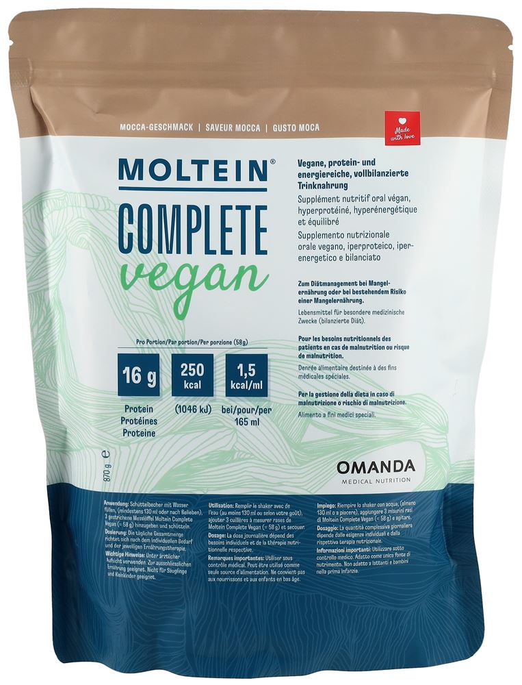 moltein Complete Plv Vegan Mocca Btl 870 g