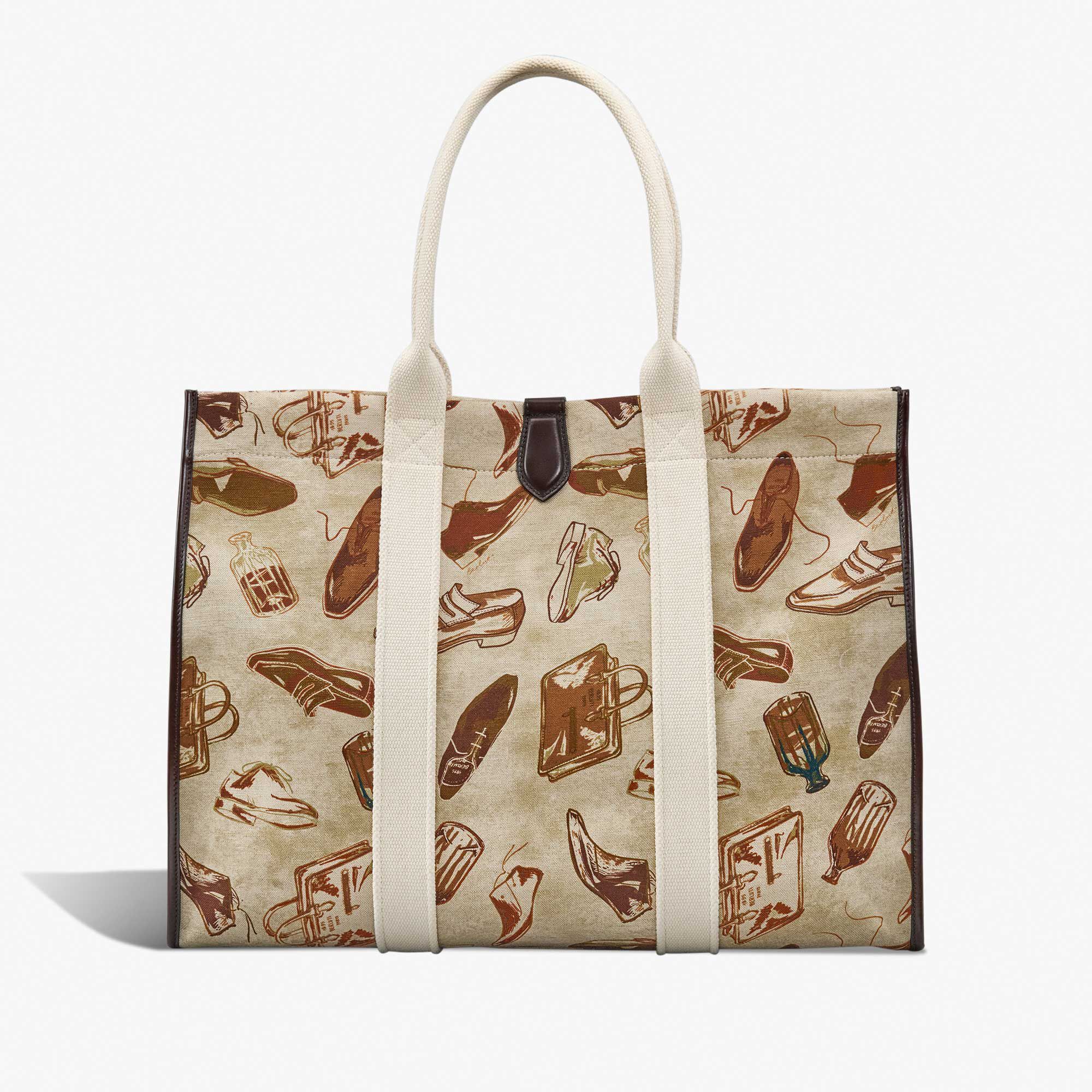 Cabas Open Tote XL En Tissu Imprime