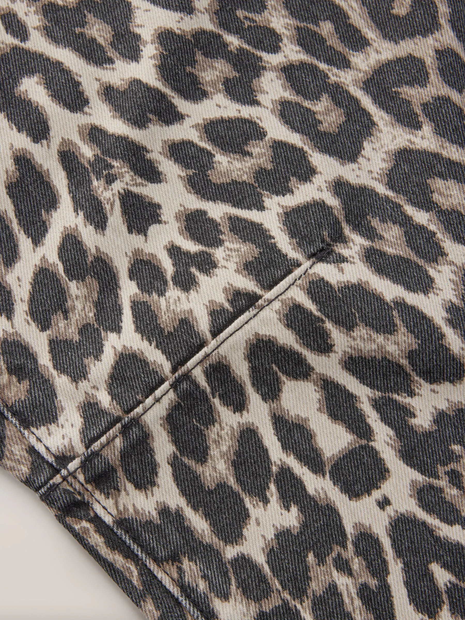 Luipaardprint - 100% katoenen Barrel jeans