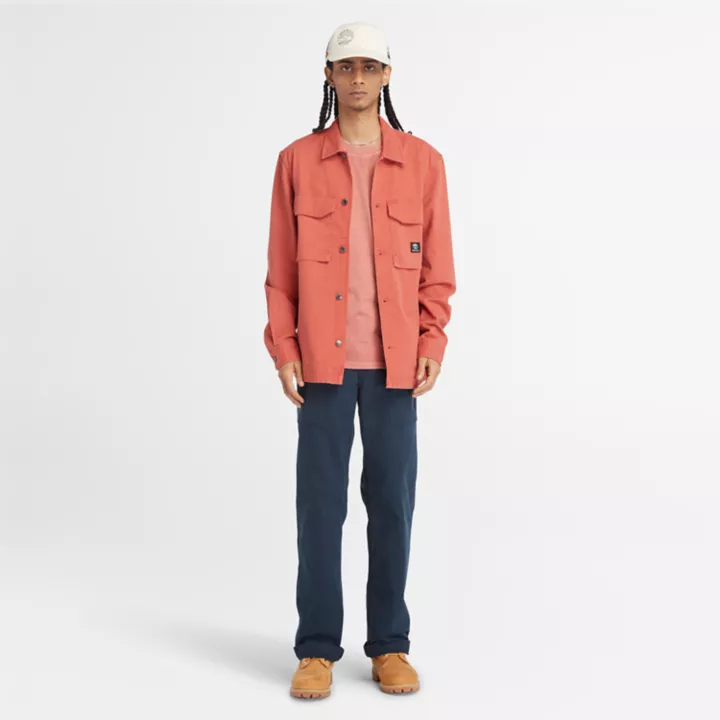 T-shirt à poche poitrine Merrymack River pour homme en rose
