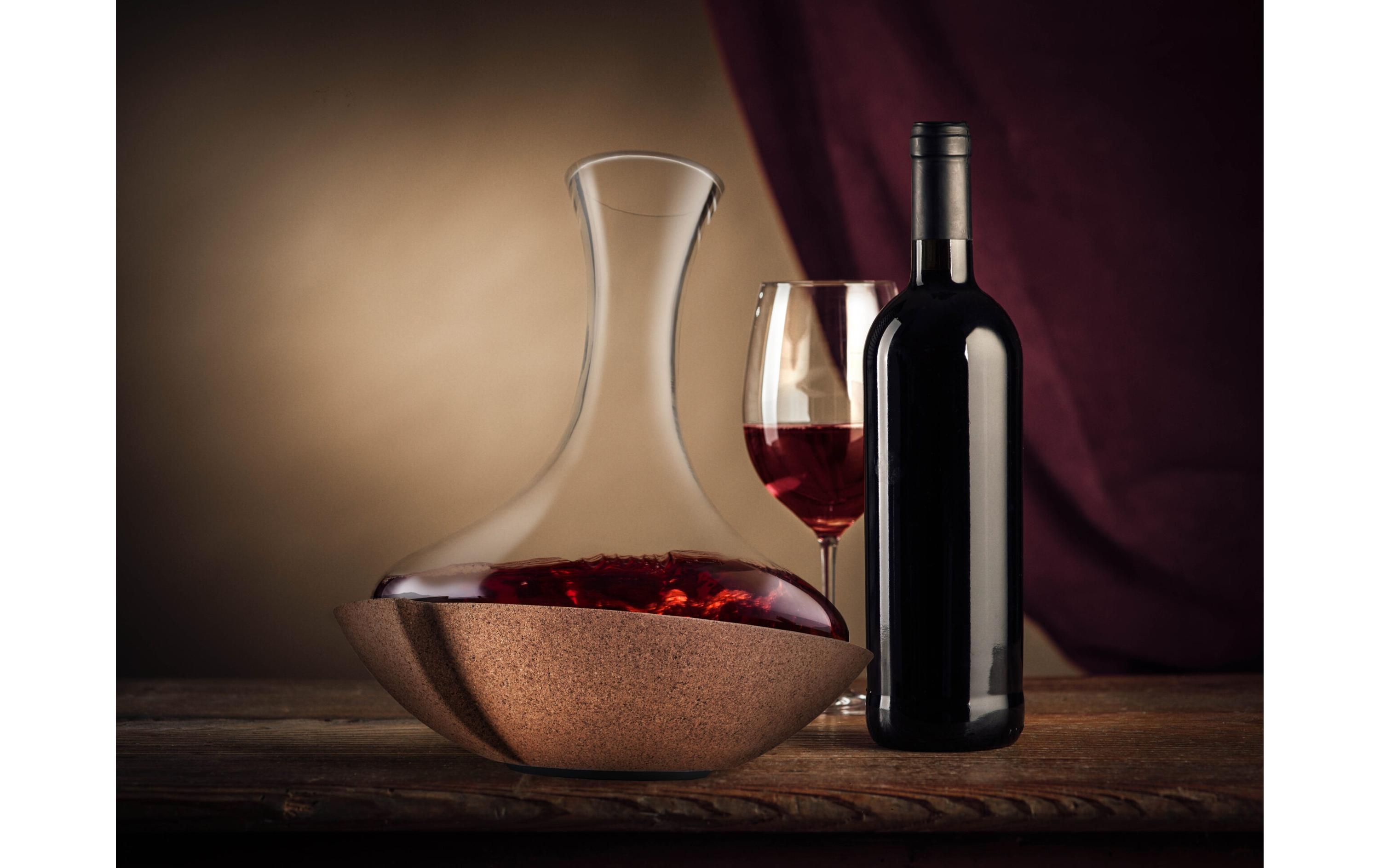 Dekanter Swirling 0.75 l, TransparentKaraffee mit Korkboden