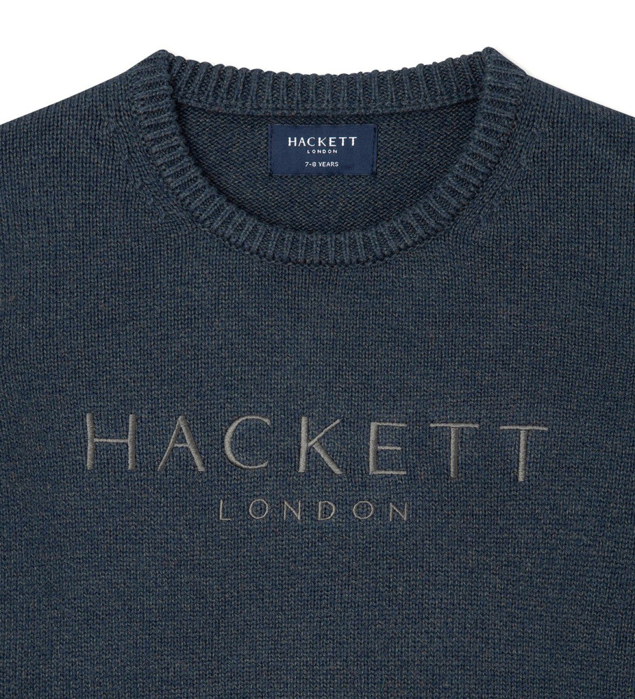 Camisa Hackett Mouline azul marinho