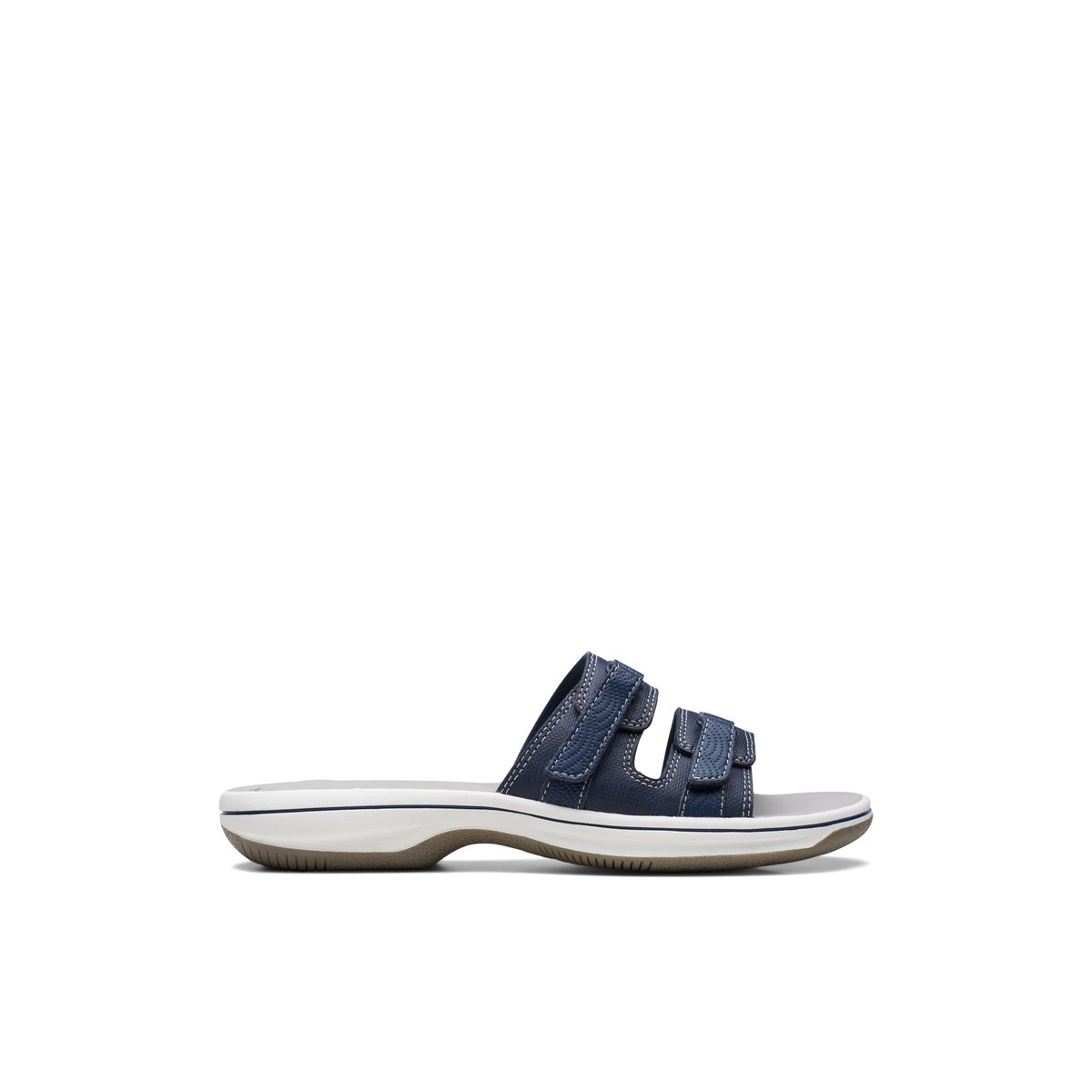CLARKS-Breeze_piper-Sandales à glissière - Talon plat - Marine